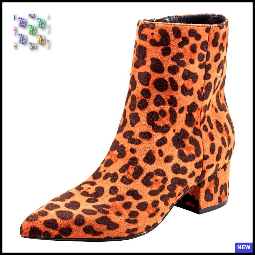 Pointed Toe Ankle Booties Block Heel Sleek Chic Modern Dress Shoes